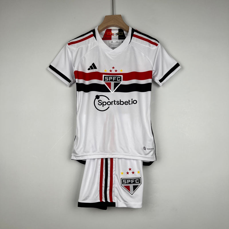 23/24 Conjunto Infantil São Paulo - Primeiro Uniforme