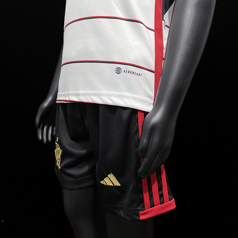 23/24 Conjunto Infantil do Flamengo - Segundo Uniforme