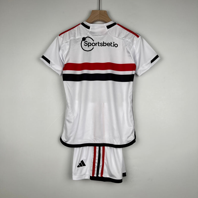 23/24 Conjunto Infantil São Paulo - Primeiro Uniforme