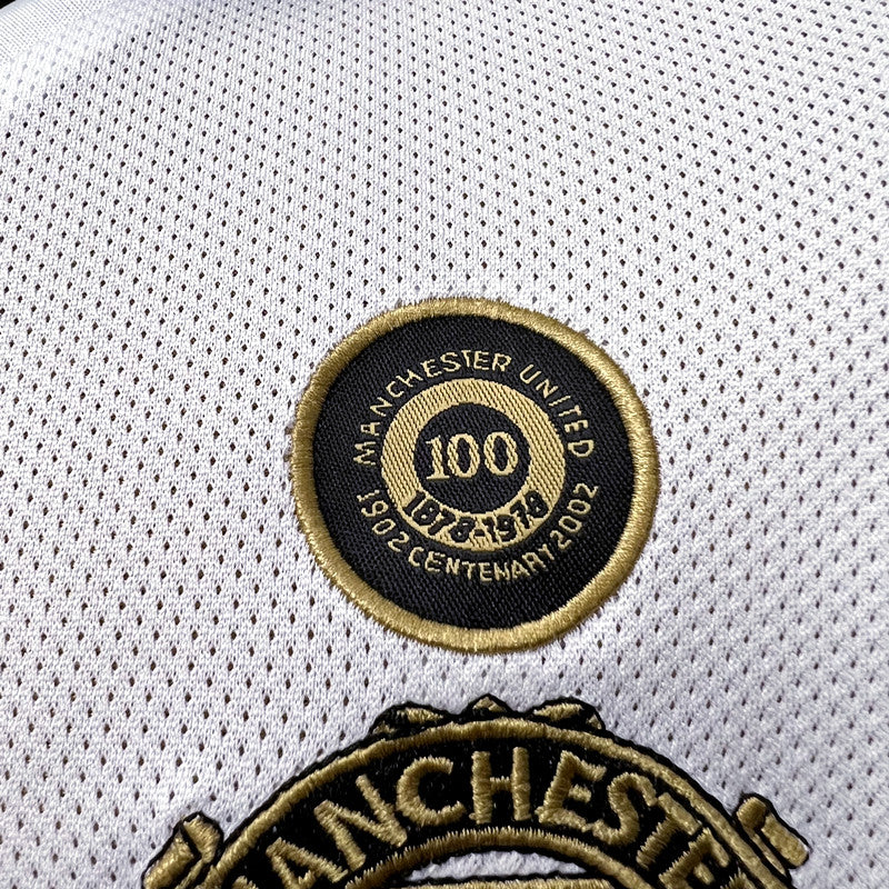 Camisa Retrô Manchester United 100th Edição de Aniversario 01/02