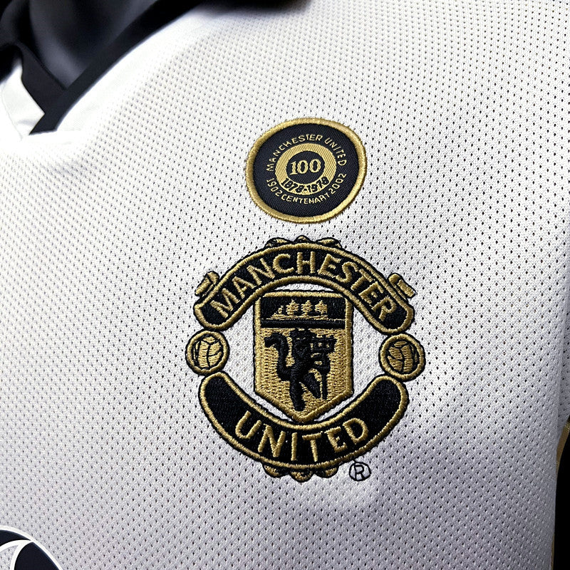 Camisa Retrô Manchester United 100th Edição de Aniversario 01/02