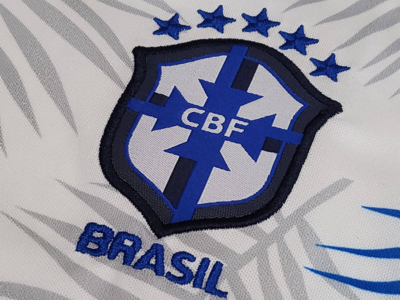 Seleção Brasileira Branco 2022/23 Feminino Camisa De Futebol