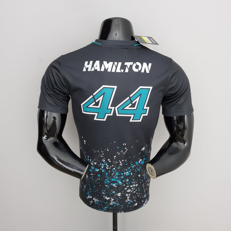 Camisa de Formula 1 - Mercedes Preto