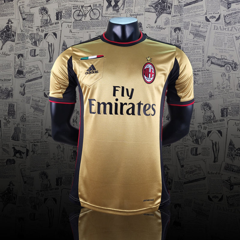 Camisa Retrô AC Milan Segundo Ouro 2013-14