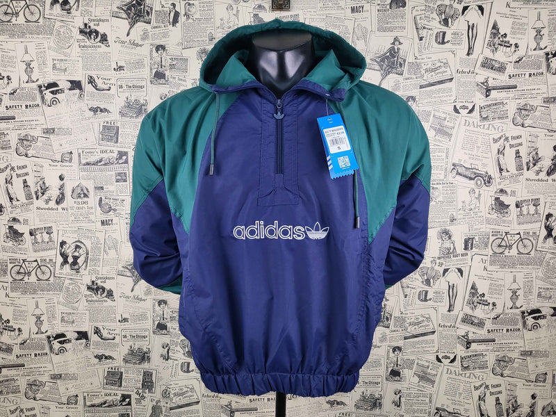 CORTA VENTO  adidas trevo azul-verde