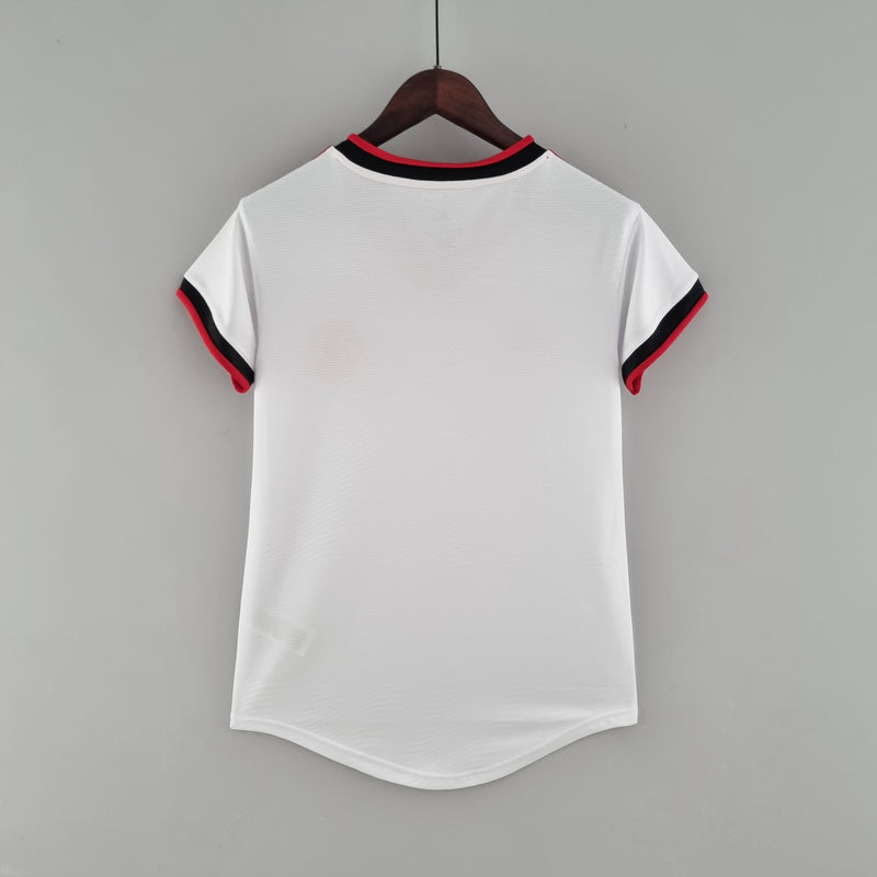 22/23 Feminino Flamengo - Segundo Uniforme - Branco