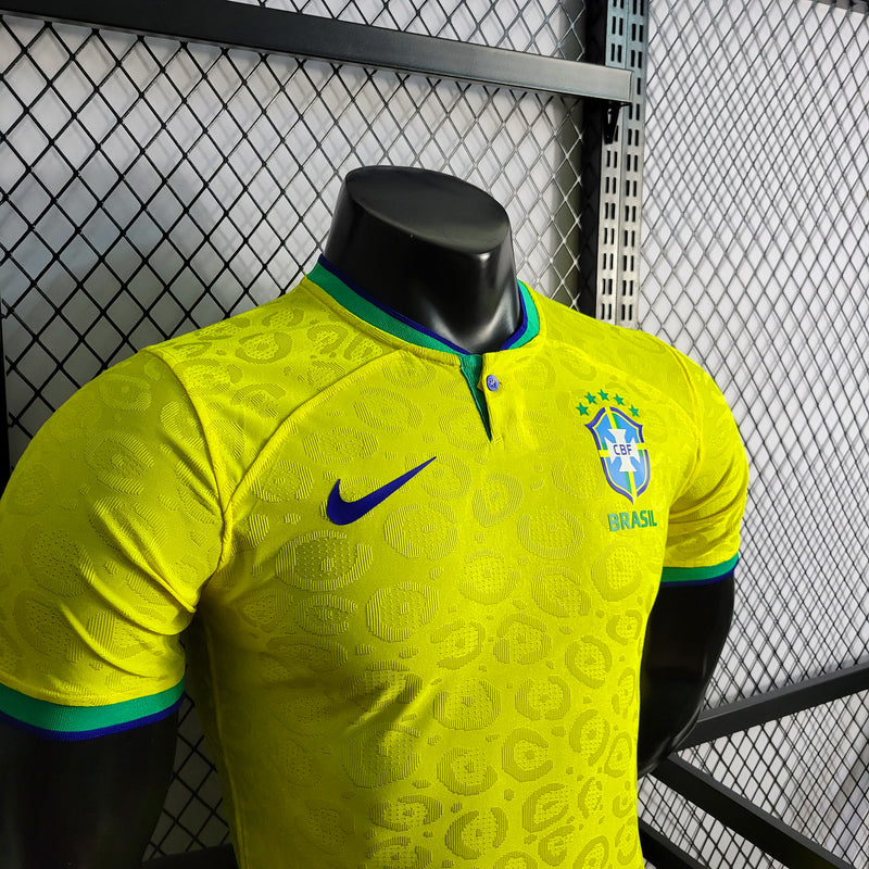 22/23 Brasil Jogador - Copa do Mundo - Primeiro Uniforme