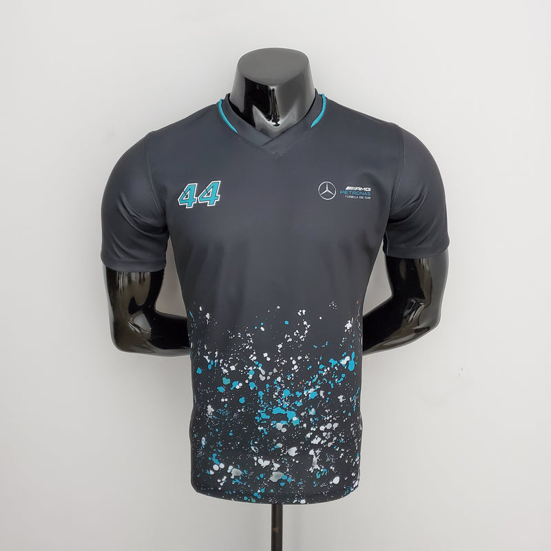 Camisa de Formula 1 - Mercedes Preto