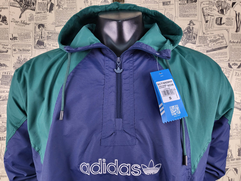 CORTA VENTO  adidas trevo azul-verde