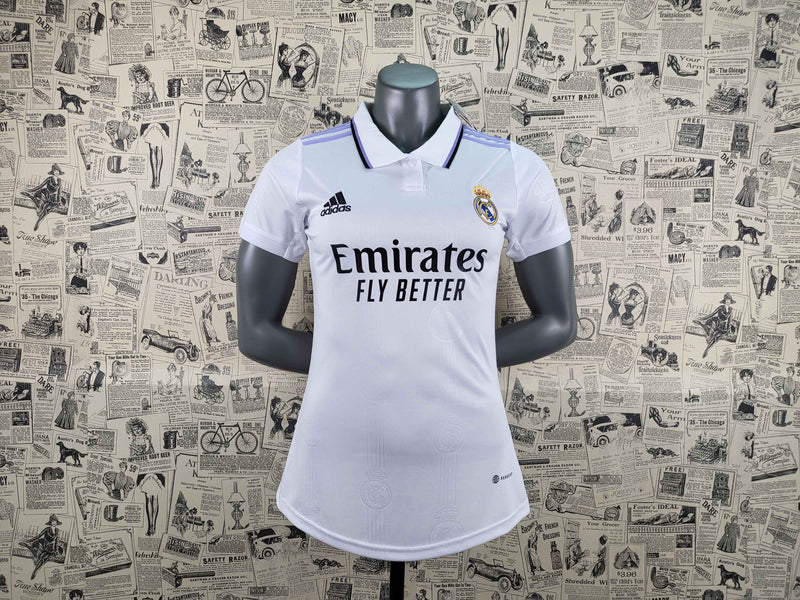 22/23 Feminino Real Madrid - Primeiro Uniforme