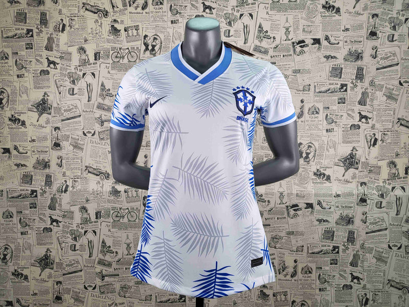 Seleção Brasileira Branco 2022/23 Feminino Camisa De Futebol