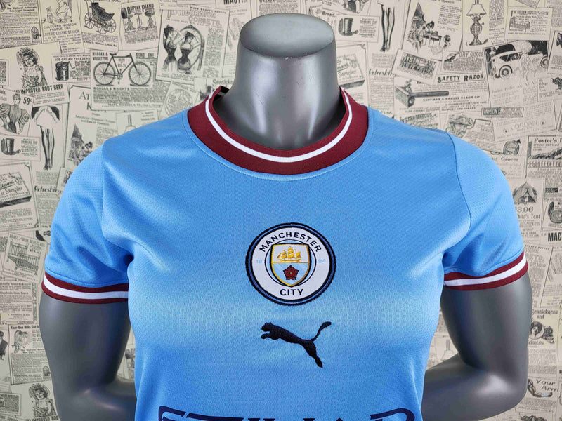 22/23 Feminino Manchester City - Primeiro uniforme