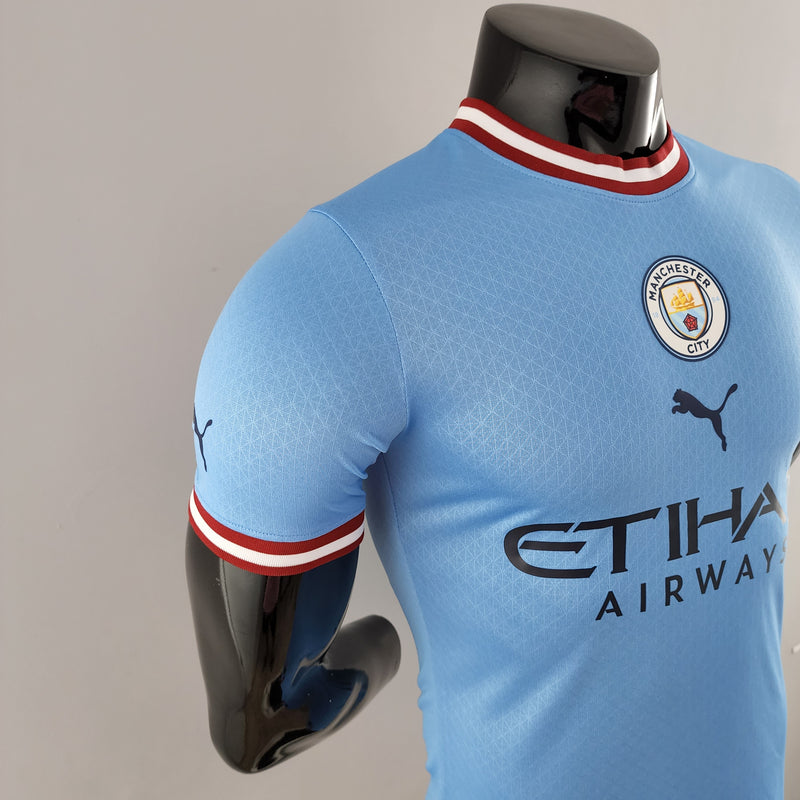 22/23 Versão Jogador Manchester City - Primeiro Uniforme