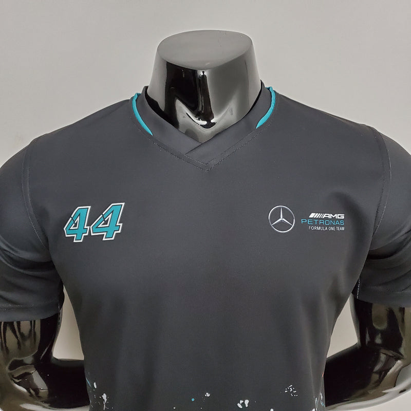 Camisa de Formula 1 - Mercedes Preto