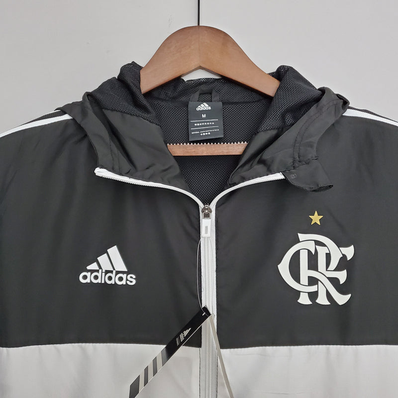 Corta-Vento Flamengo - Preto, Branco e Azul