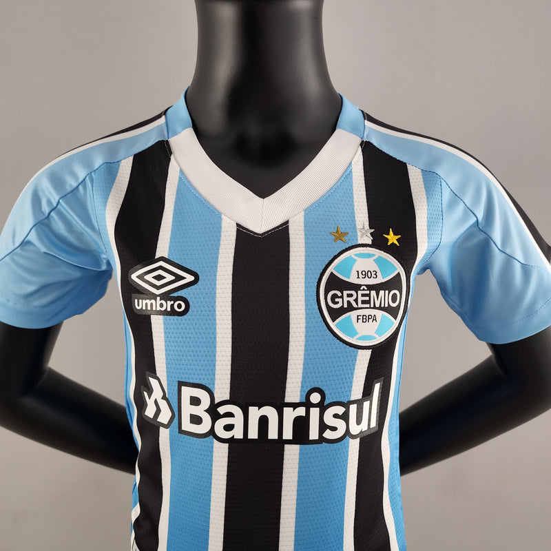 22/23 Conjunto Infantil Grêmio - Primeiro Uniforme