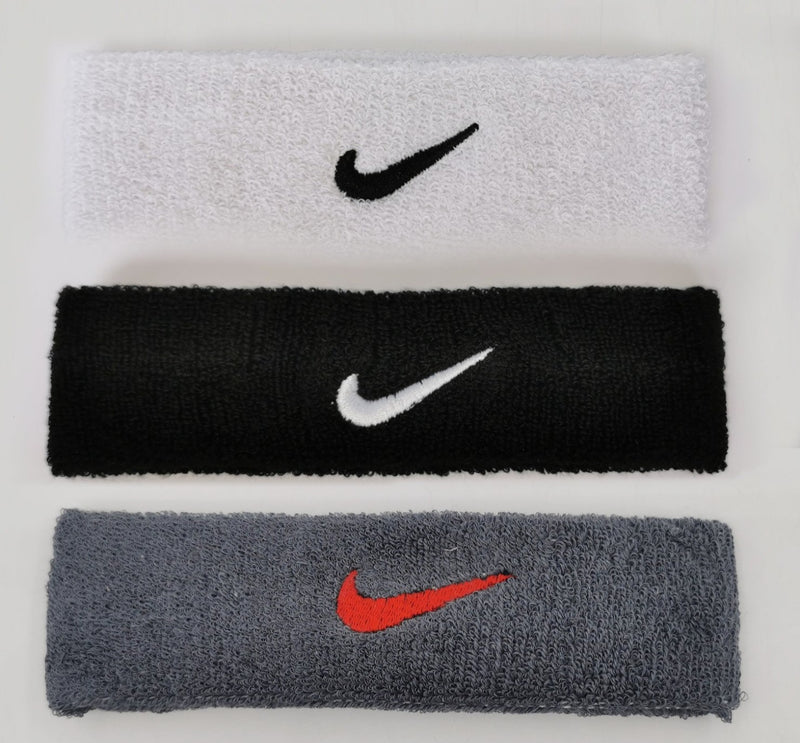 3 em 1 - Faixa de Cabelo Swoosh Headband Adulto da Nike