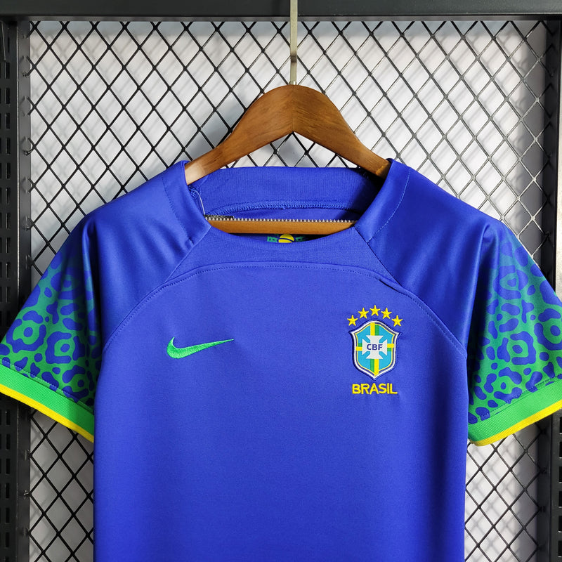 22/23 Conjunto Infantil Brasil - Segundo Uniforme