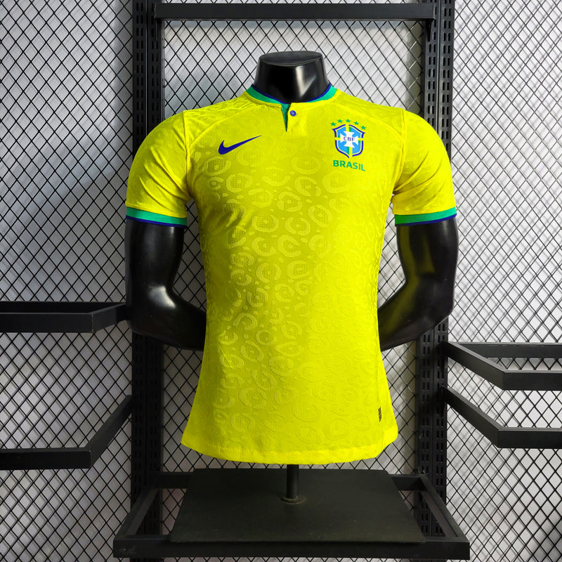 22/23 Brasil Jogador - Copa do Mundo - Primeiro Uniforme