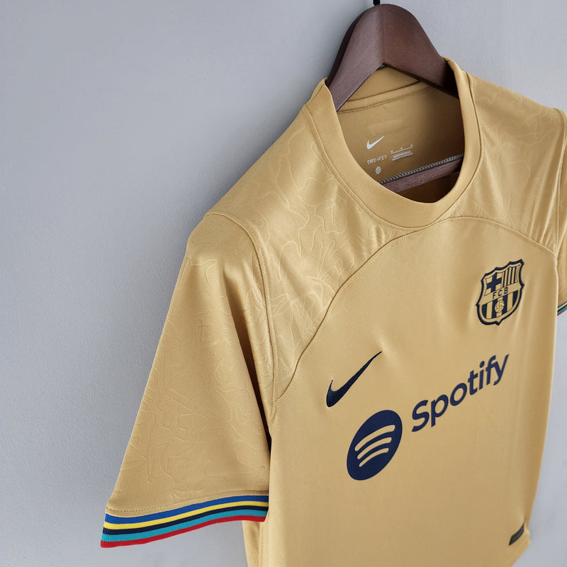 22/23 Barcelona - Segundo Uniforme - Dourado