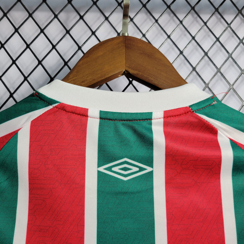 22/23 Conjunto Infantil Fluminense - Primeiro Uniforme