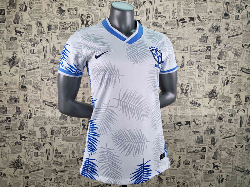 Seleção Brasileira Branco 2022/23 Feminino Camisa De Futebol