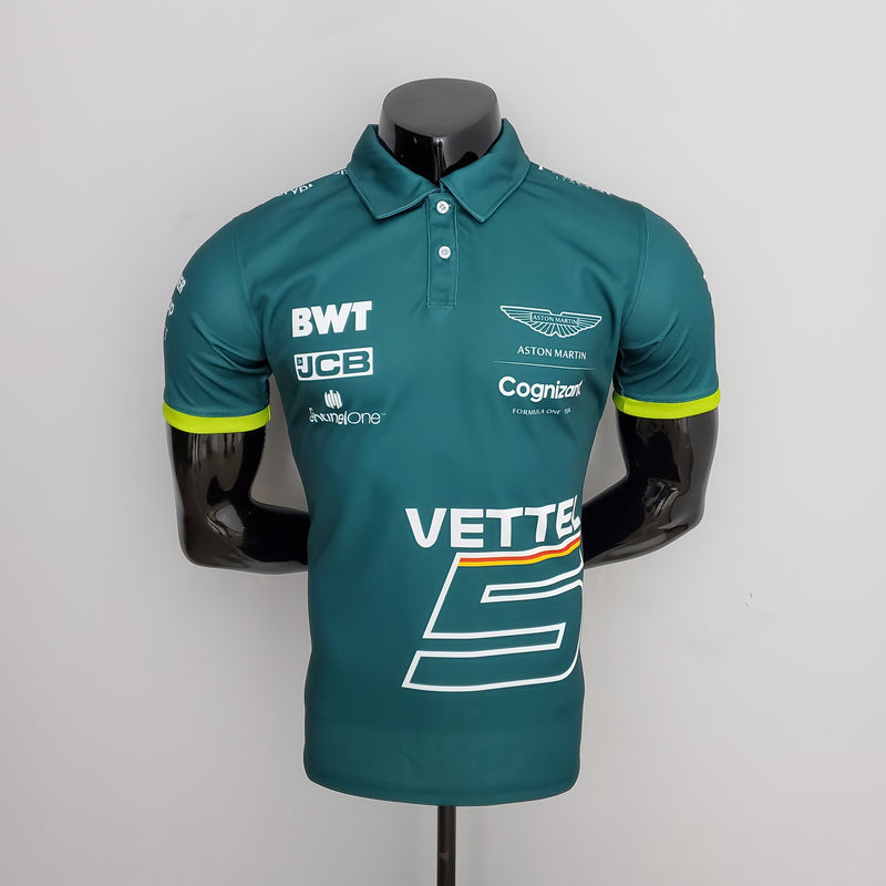 Camisa de Fórmula 1 - Aston Martin Polo Verde