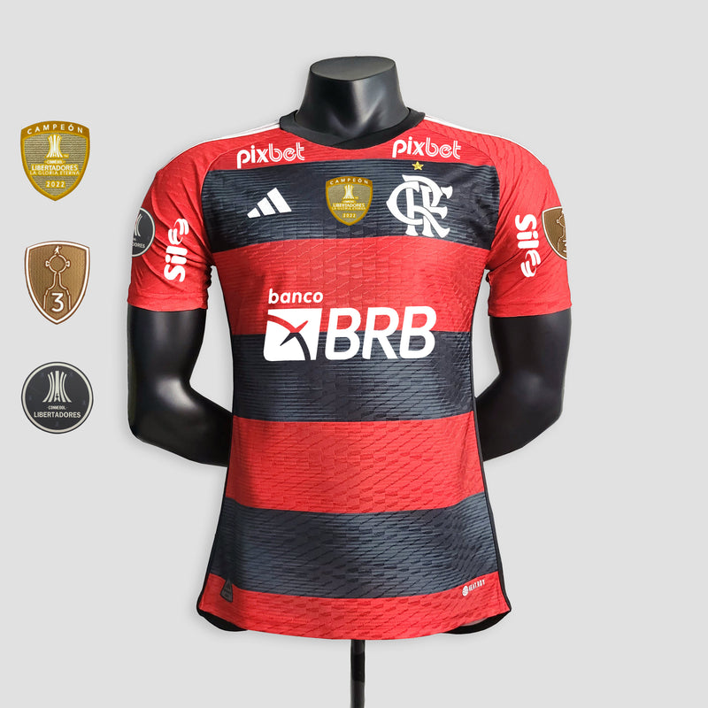 23/24 Versão Jogador Flamengo - Todos os Patrocinadores