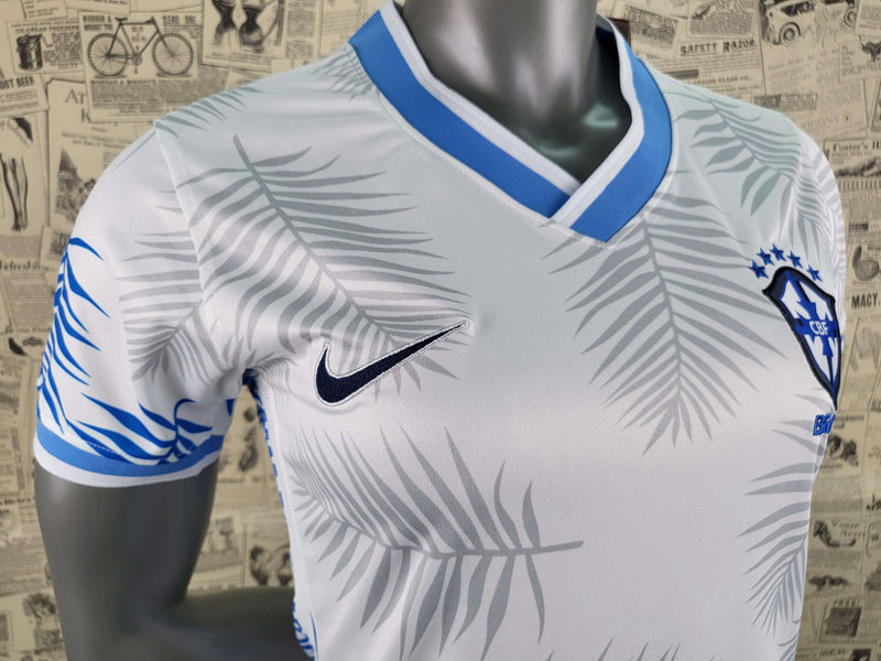 Seleção Brasileira Branco 2022/23 Feminino Camisa De Futebol