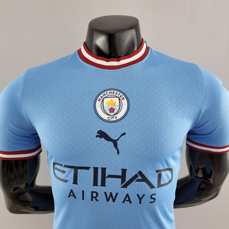 22/23 Versão Jogador Manchester City - Primeiro Uniforme