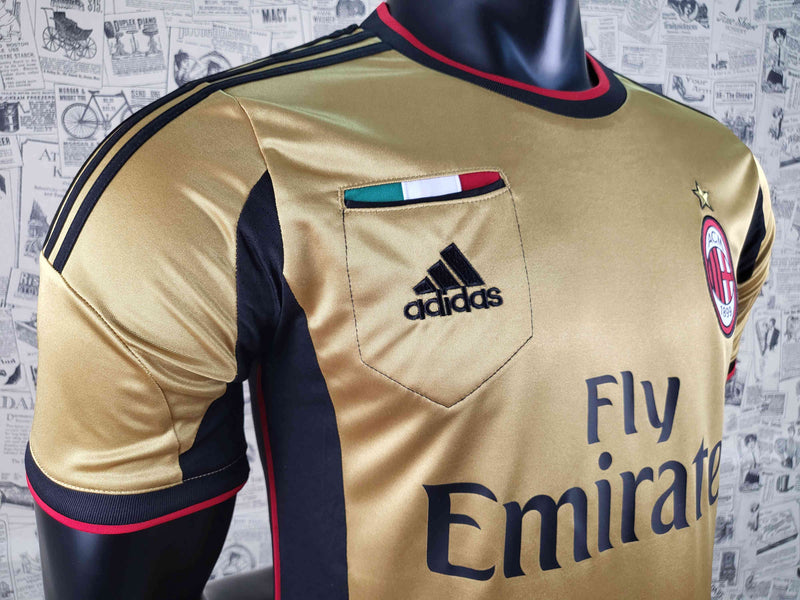 Camisa Retrô AC Milan Segundo Ouro 2013-14