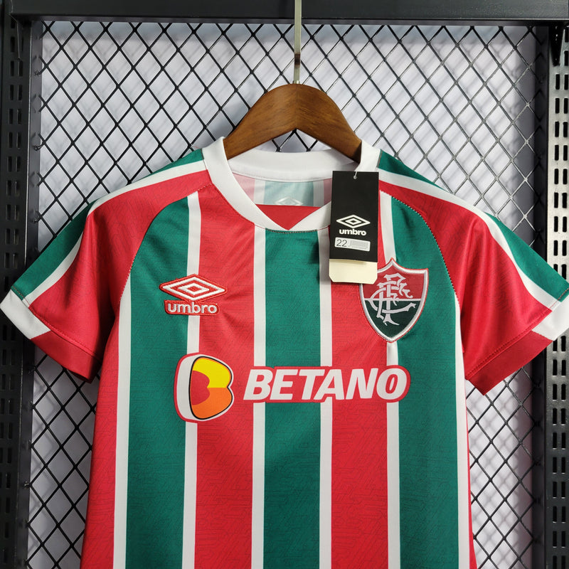 22/23 Conjunto Infantil Fluminense - Primeiro Uniforme