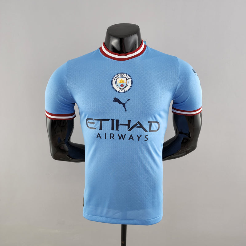 22/23 Versão Jogador Manchester City - Primeiro Uniforme