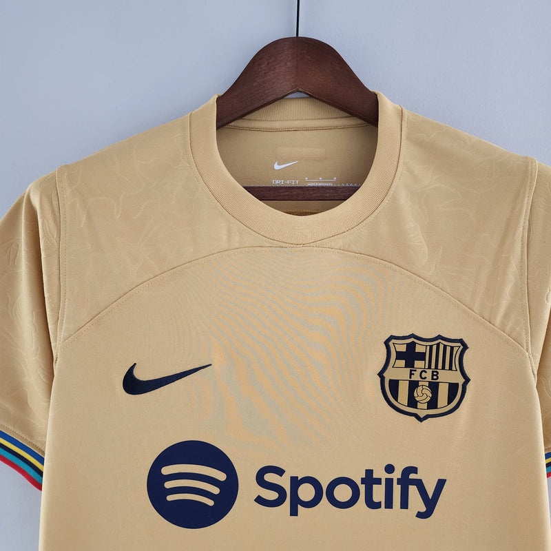 22/23 Barcelona - Segundo Uniforme - Dourado