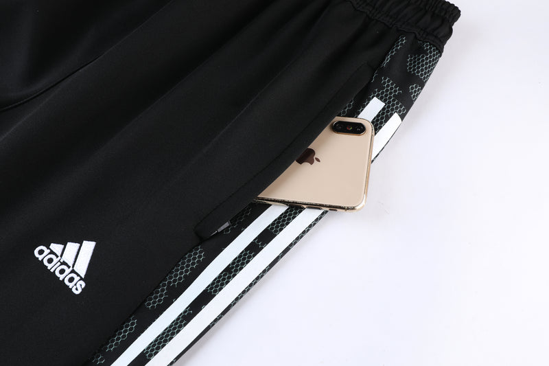 Conjunto de Treino Adidas - Cinza e Preto