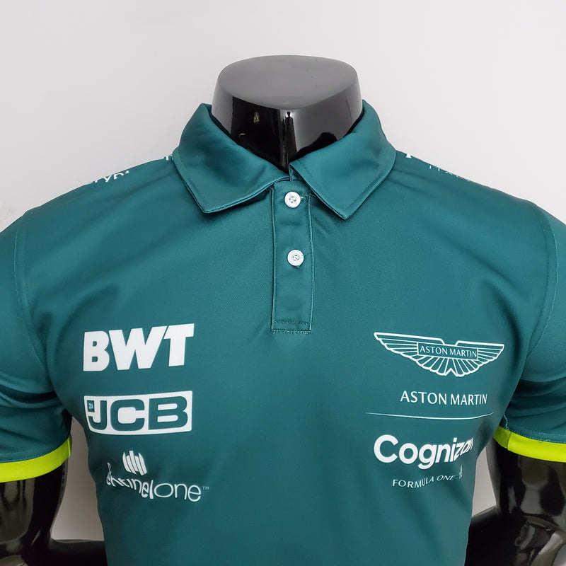 Camisa de Fórmula 1 - Aston Martin Polo Verde