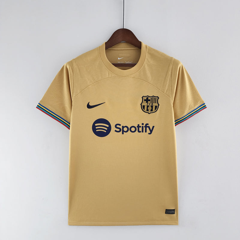 22/23 Barcelona - Segundo Uniforme - Dourado