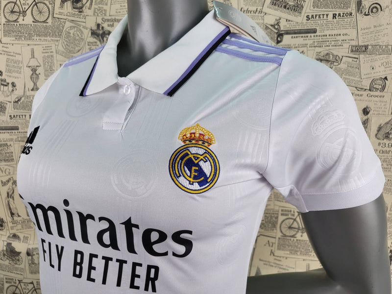 22/23 Feminino Real Madrid - Primeiro Uniforme