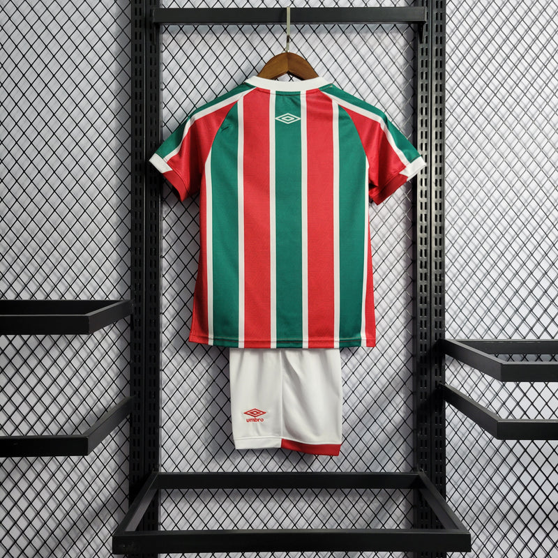 22/23 Conjunto Infantil Fluminense - Primeiro Uniforme