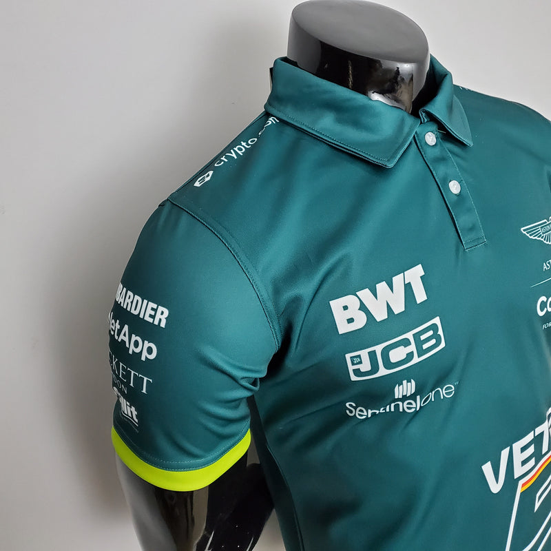 Camisa de Fórmula 1 - Aston Martin Polo Verde