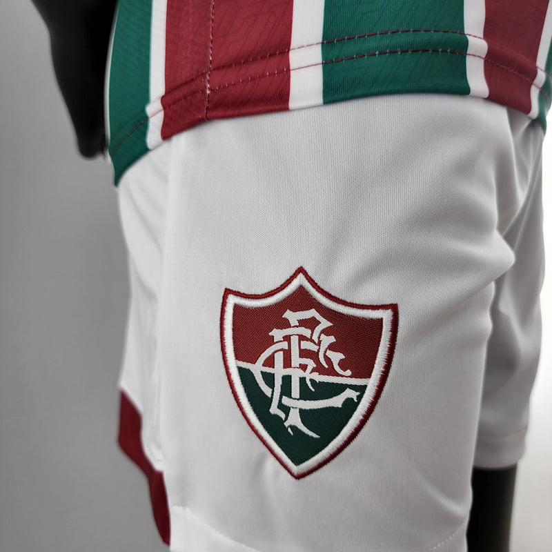 22/23 Conjunto Infantil Fluminense - Primeiro Uniforme