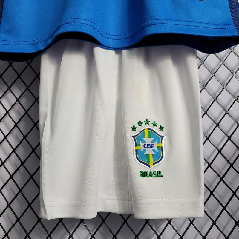 20/21 Conjunto Infantil Azul - Brasil