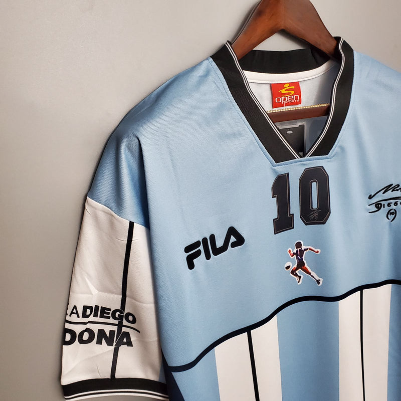 Camisa Retrô Argentina Maradona 2001 - Edição Comemorativa