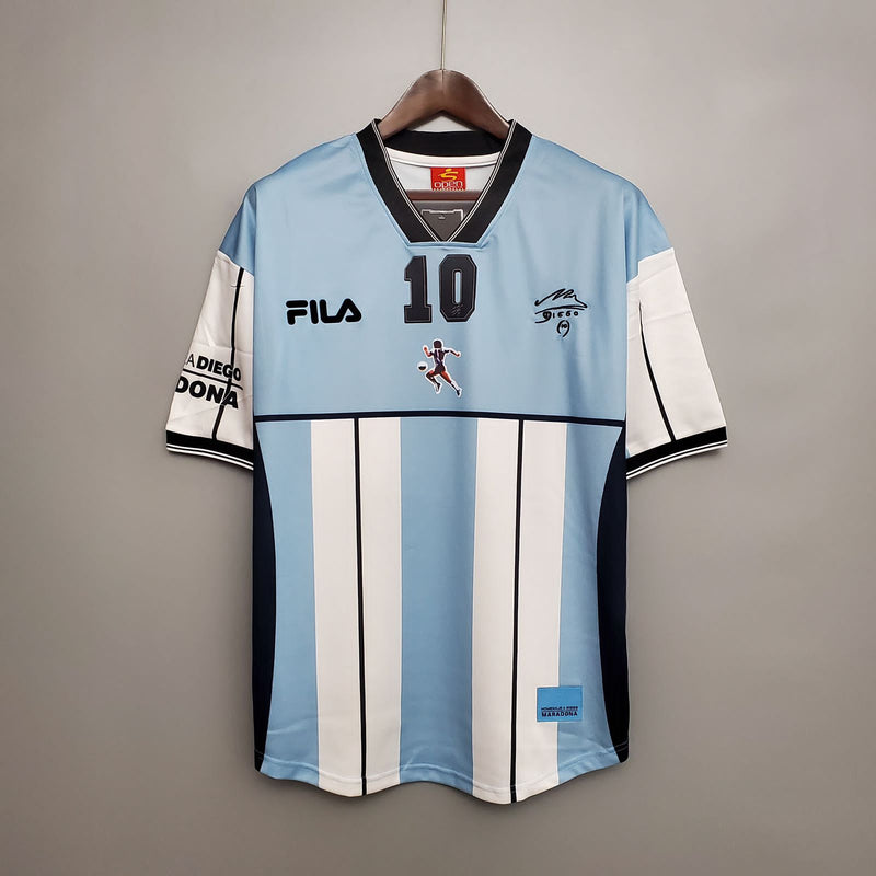 Camisa Retrô Argentina Maradona 2001 - Edição Comemorativa