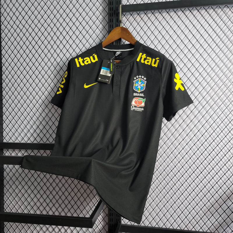 Brasil - Gola Polo preta