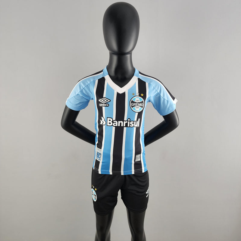 22/23 Conjunto Infantil Grêmio - Primeiro Uniforme